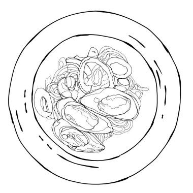 vektör seti farklı İtalyan makarna türleri