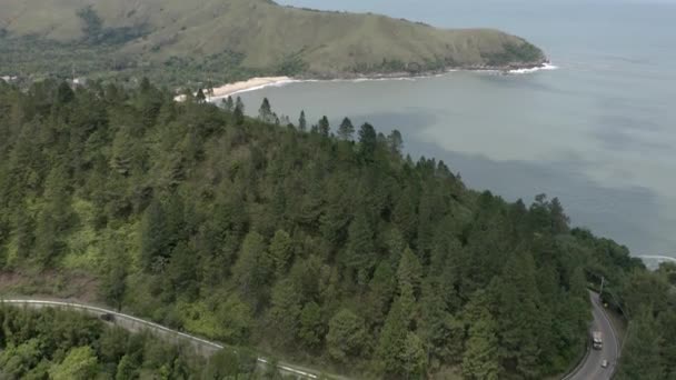 Toque Toque Beache Sao Sebastiao Sao Paulo Brasil Movimiento Elevación — Vídeos de Stock