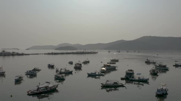 Αυγή Στο Λιμάνι Της Πόλης Paraty Ρίο Ντε Τζανέιρο Βραζιλία — Αρχείο Βίντεο