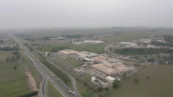 Parque Tecnológico Sao Jose Dos Campos Sao Paulo Brasil Vuelo — Vídeo de stock