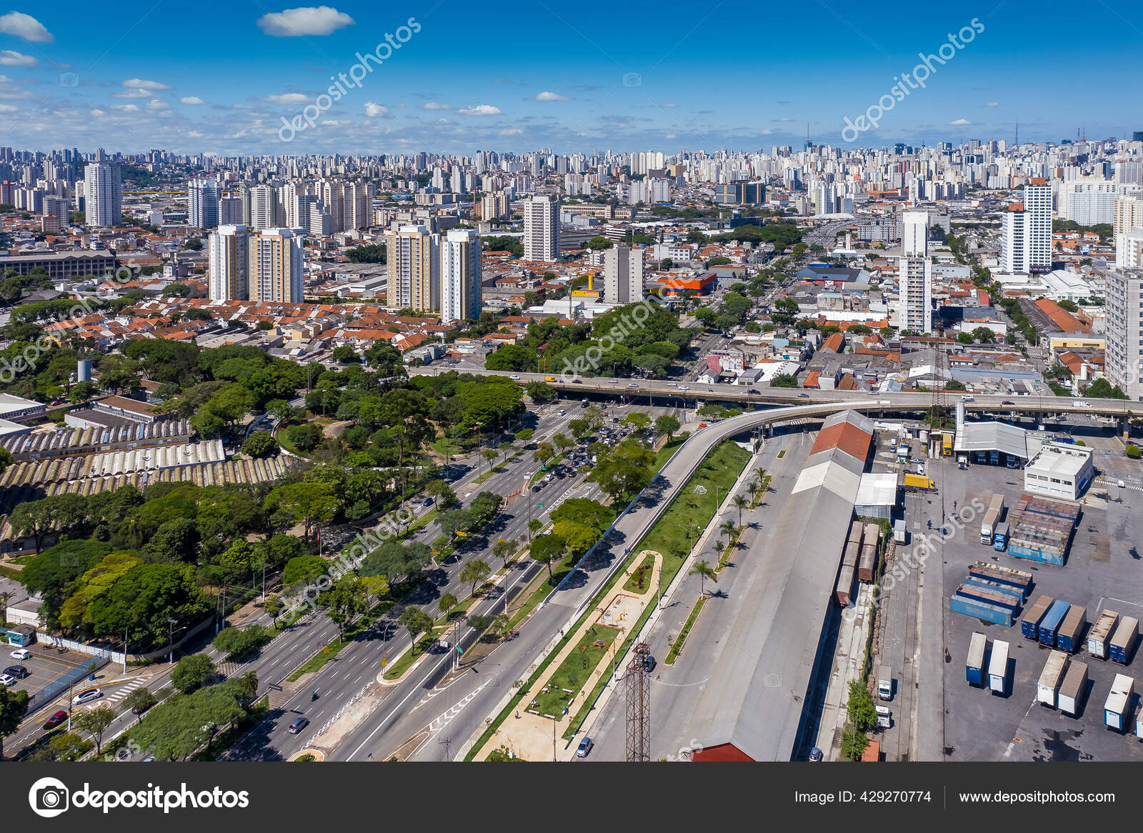 East Radial Avenue Mooca Neighborhood Sao Paulo Brazil Stock Photo by  ©es@neopix.com.br 429270774