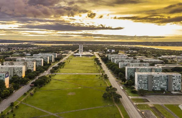 Explanada Ministerios Distrito Federal Brasilia Brasil Arquitecto Oscar Niemeyer — Foto de Stock