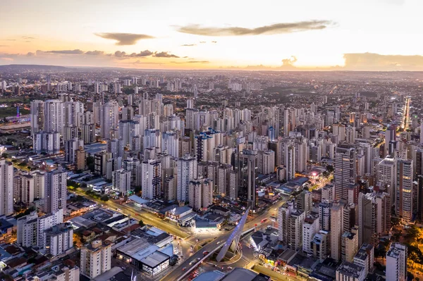 Row Trucks Dry Port Outflow Agricultural Crop Midwest Goiania Brasil Imagem De Stock