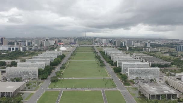 Brasilia Brazil Feb 2021 Esplanade Ministry Brasilia Federal District Brazil — стокове відео