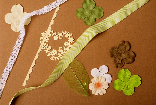 elements scrapbooking flowers ribbon lace