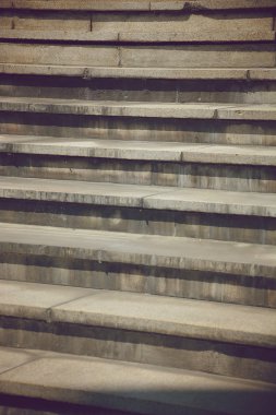 Dış eski merdiven beton yapılmış