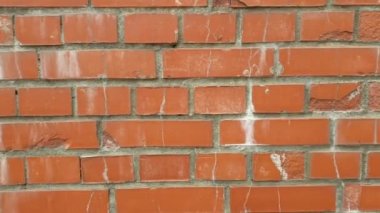 Kahverengi tuğladan yapılmış eski bir tuğla duvar dokusu. Eski Duvar arkaplanı