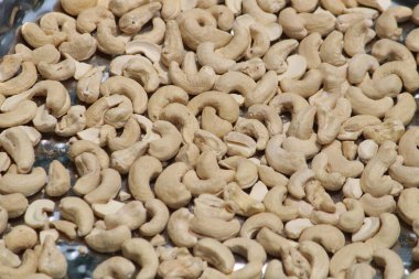 Ceviz fıstıklarının arkaplanı. Yakın plan.