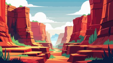 Çizgi film stili Gülümseyen Dükkan Bekçisi Kasa Resimlerinde çalışıyor