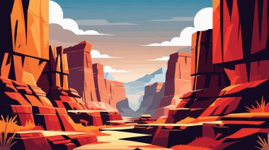 Çizgi film stili Gülümseyen Dükkan Bekçisi Kasa Resimlerinde çalışıyor