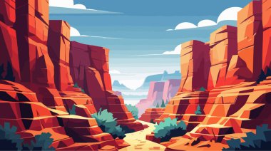 Çizgi film stili Gülümseyen Dükkan Bekçisi Kasa Resimlerinde çalışıyor