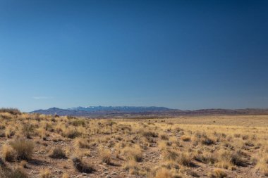 Uzak dağlar, kar, Socorro New Mexico, yatay görünüm
