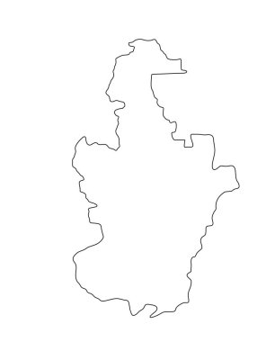 Tianjin ili harita vektör silueti çizimi beyaz arka planda, Çin bölgesi haritasında izole edildi. Xizang haritası. Tianjin sınır çizgisi şekli.