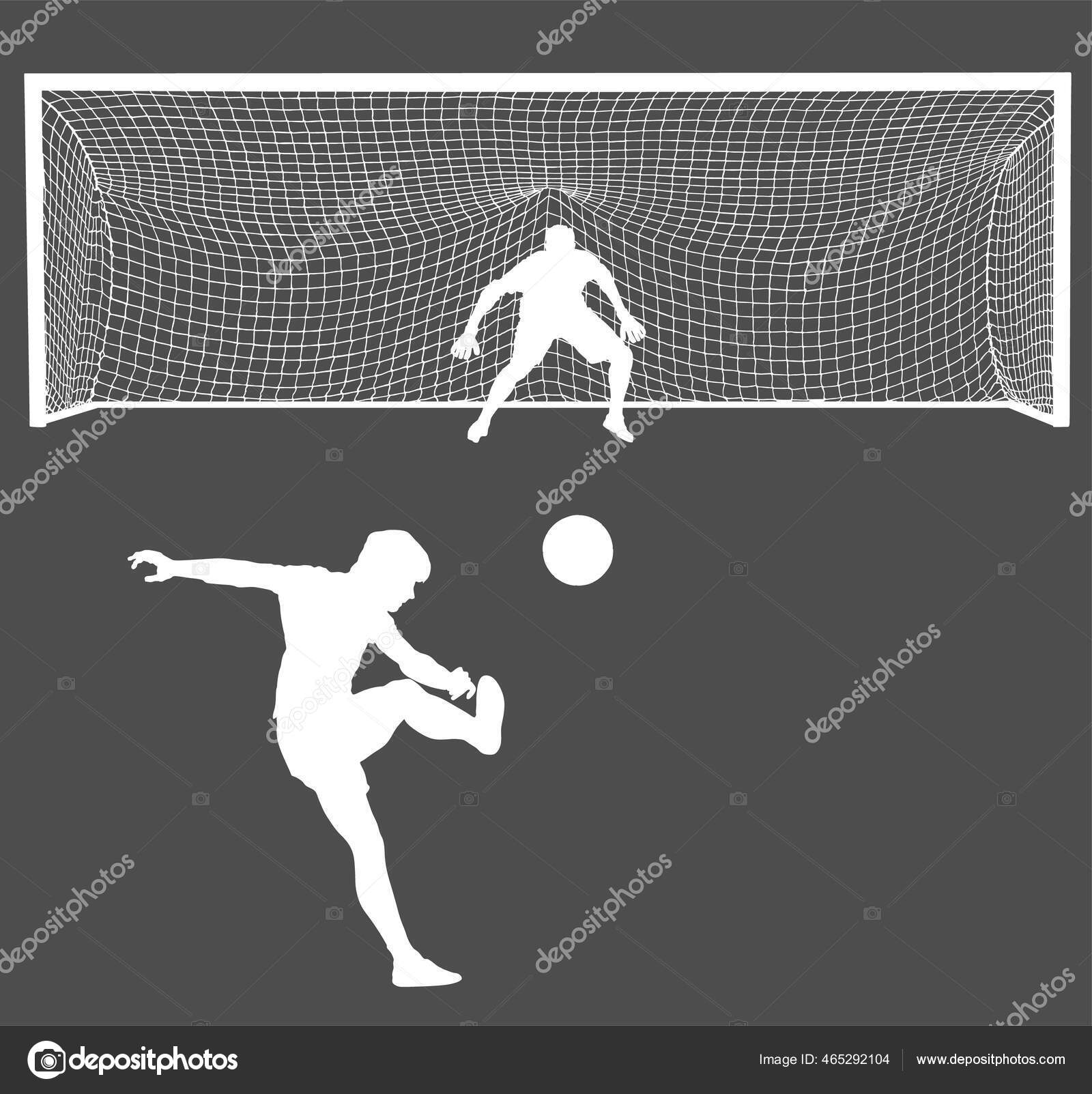 Kicking Soccer Ball In Net