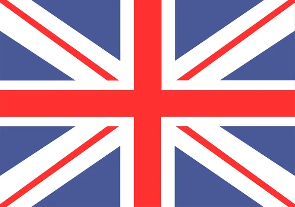 イギリスの国旗ベクトル イギリス国内のシンボルイラスト — ストックベクタ