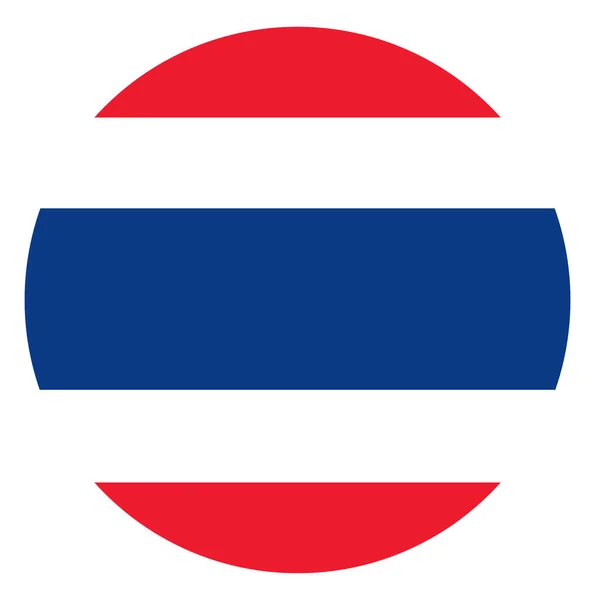 Illustration Vectorielle Drapeau Thaïlande Isolée Pays Symbole National Asie Drapeau — Image vectorielle