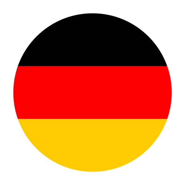 Banner Círculo Bandera Vector Alemania Ilustración Insignia Bandera Alemana Aislada — Archivo Imágenes Vectoriales