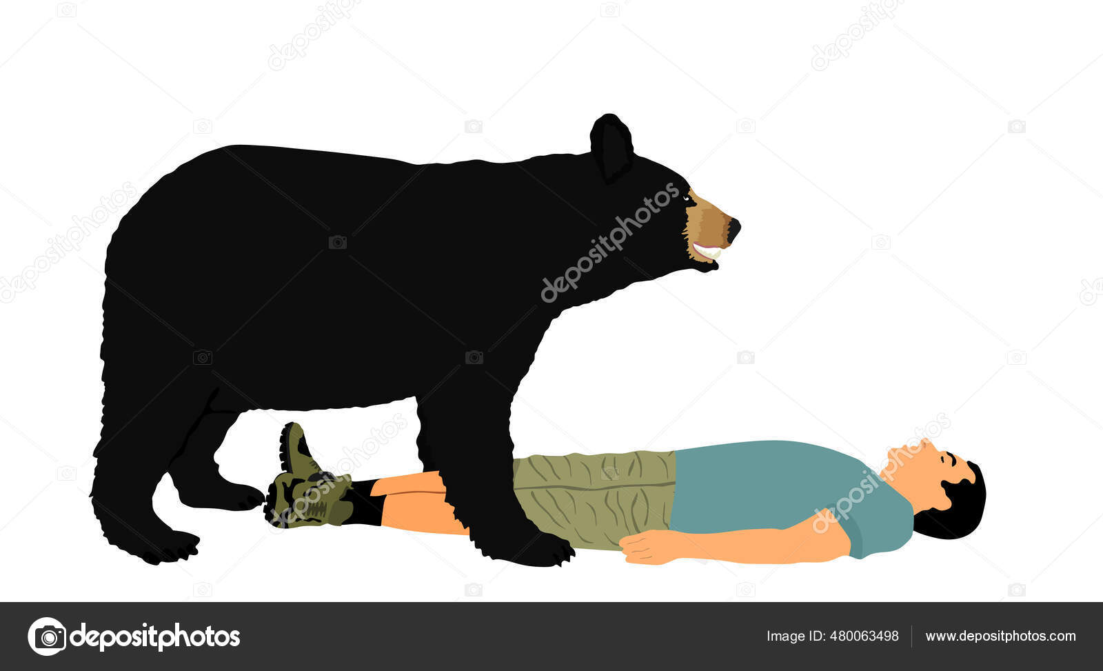 Mennesket Ligger Bakken Later Som Det Dødt Beskytte Seg Mot stockvektor ©  Dovla982 #480063498, image size:1600x973