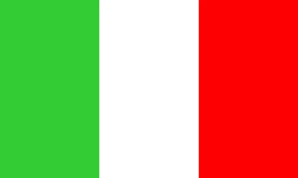 Italian Vector Flag Illustration Flag Italy Country Europe Member — ストックベクタ