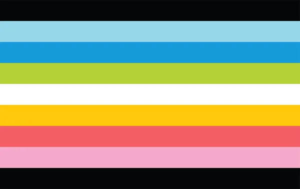 Fura Zászló Szimbólum Vektor Illusztráció Különböző Nemi Identitások Szexualitás Nem — Stock Vector