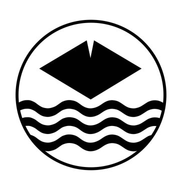 Çember rozet adası bayrak vektör çizimi izole edildi. Güneydoğu İngiltere bölgesi, İngiltere, Birleşik Krallık. Wight Vilayeti bayrak bayrağı yuvarlak amblemi vatansever işareti.