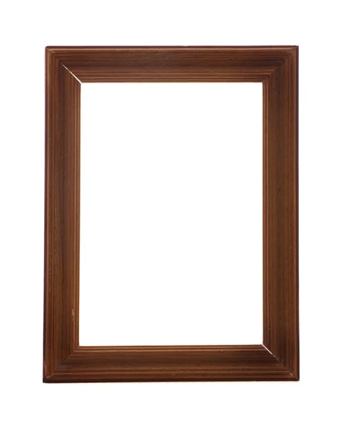 Wooden frame on white background — Stock Photo, Image