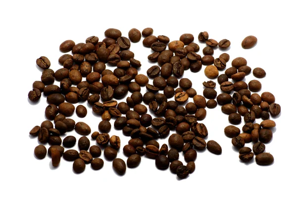 Coffee beans on a white background — Stock Photo, Image