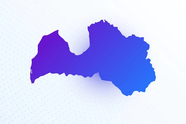 Mappa Icona Della Lettonia Mappa Variopinta Dei Gradienti Sfondo Chiaro — Vettoriale Stock