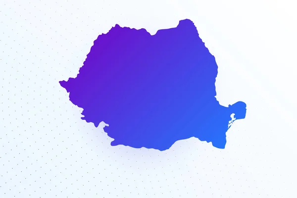 Εικόνα Χάρτη Της Ρουμανίας Πολύχρωμος Χάρτης Βαθμίδωσης Φόντο Φωτός Μοντέρνο — Διανυσματικό Αρχείο