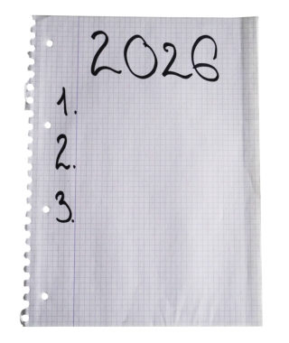 2026 Saydam Arkaplanda İzole Edilmiş Kağıt Yapılandırma Listesi