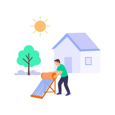 Solar Water Heater, Home water heating using solar panels