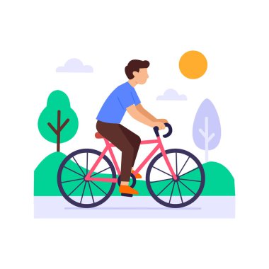 Bisiklet sürmek, yeşil çevre yolunda bisiklet sürmek