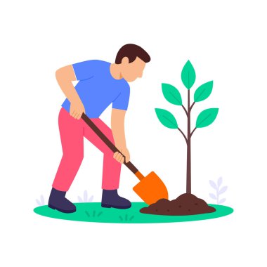 Toprağa ağaç dikmek, ağaç dikmek.