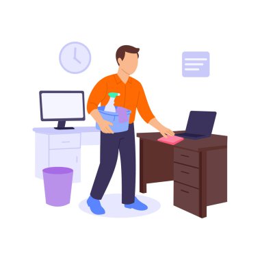 İş yeri bakımı, ofis ortamının temiz olduğundan emin olmak.