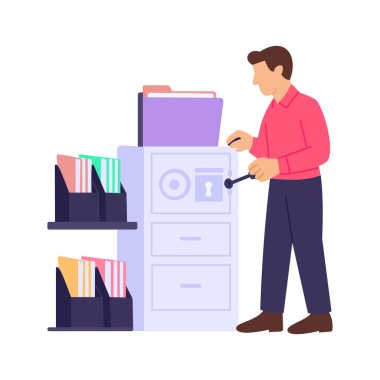 Hassas bilgileri güvenli bir şekilde saklayan gizli kayıtlar.