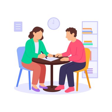 Formlara yardım etmek, müşterilere belgeleri doldurmaları için rehberlik etmek