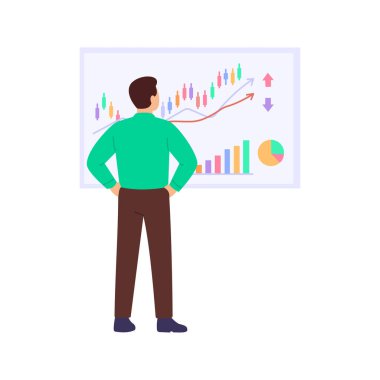 Yıllık Rapor, yıllık performansın kapsamlı genel değerlendirmesi, Düz vektör karakter çizimi