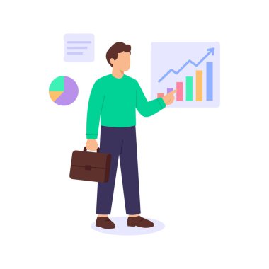 Yönetimi değiştir, yapılandırılmış geçişler yoluyla örgütlere rehberlik et, düz vektör karakter çizimi