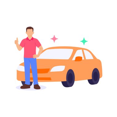 Teslimat için hazır, teslimattan önceki son hazırlık, düz vektör karakter illüstrasyonu