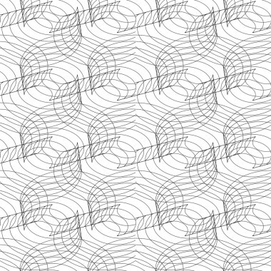 Beyaz arka plan üzerinde ince Poli-hatları ile Seamless doğrusal modeli.