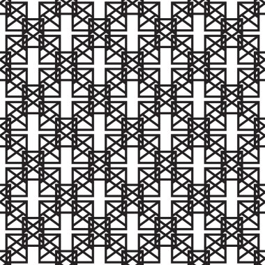 Soyut geometrik desen. Sorunsuz bir arka plan. Siyah ve beyaz doku.