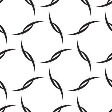 Soyut geometrik desen. Sorunsuz bir arka plan. Siyah ve beyaz doku.