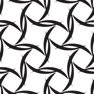 Soyut geometrik desen. Sorunsuz bir arka plan. Siyah ve beyaz doku.