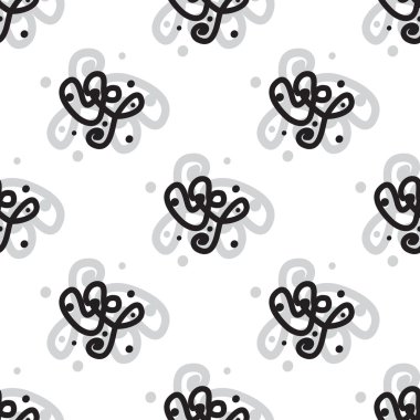 Soyut geometrik desen. Sorunsuz bir arka plan. Siyah ve beyaz doku.