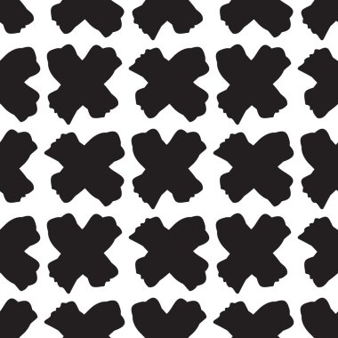 Soyut geometrik desen. Sorunsuz bir arka plan. Siyah ve beyaz doku.