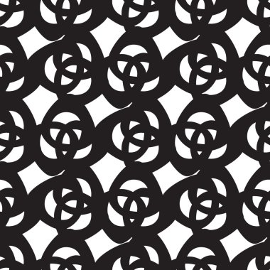 Soyut geometrik desen. Sorunsuz bir arka plan. Siyah ve beyaz doku.