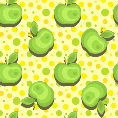 Dikişsiz apple arka plan deseni