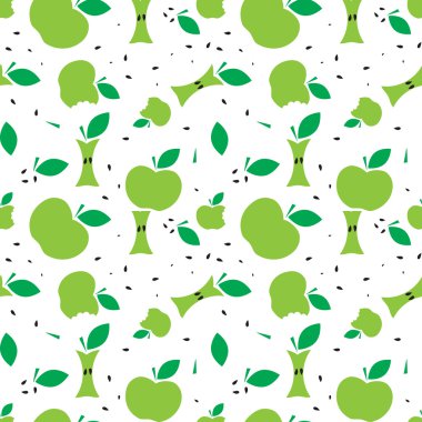 Dikişsiz apple arka plan deseni