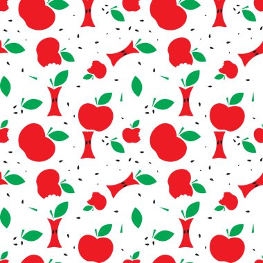 Dikişsiz apple arka plan deseni