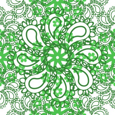 Soyut Elegance Flowe Seamless Modeli